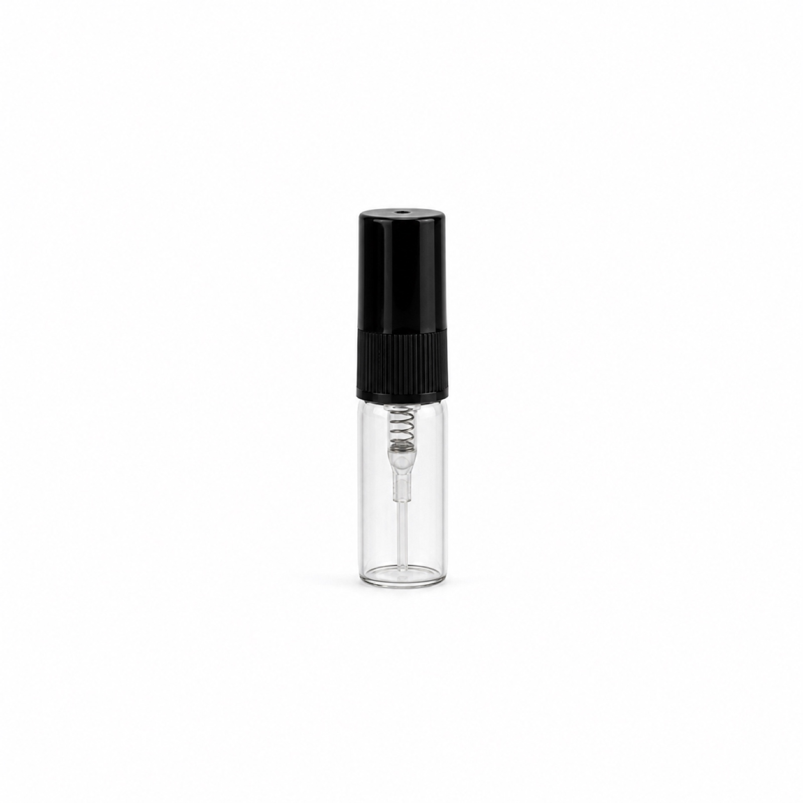 TRV-003 3ml Black Cap Glass Sample Spray Vial