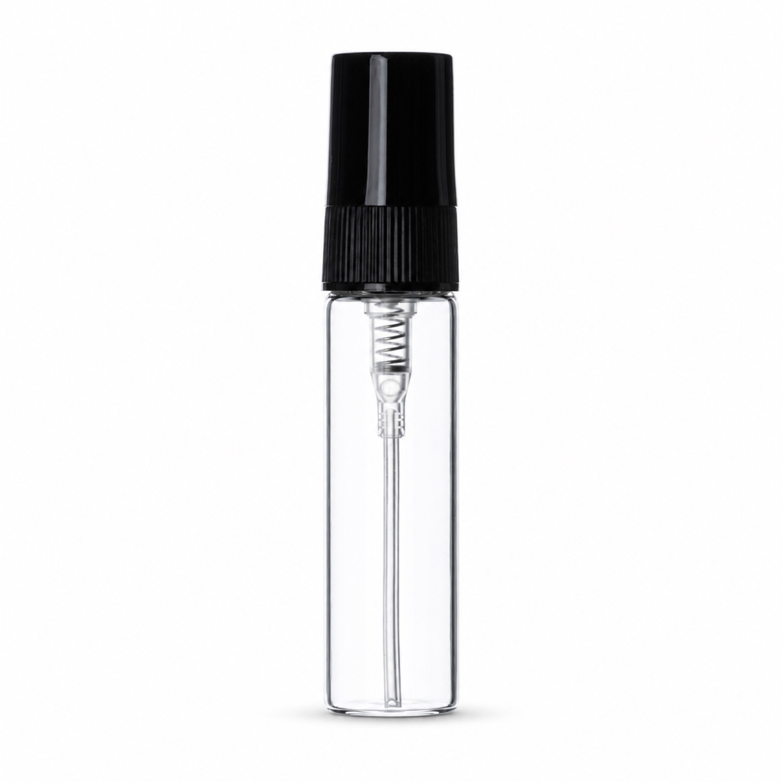 TRV-005 5ml Black Cap Glass Sample Spray Vial